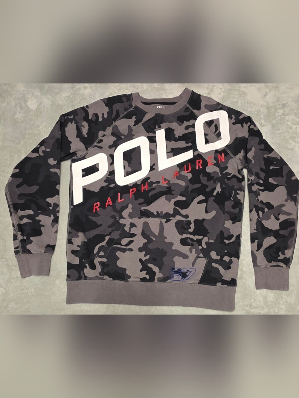 NWOT Polo by Ralph Lauren Gray Performance Tee with Printed Logo Size XL (18-20)